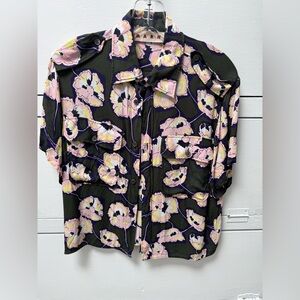 Marni flower print short sleeved blouse
